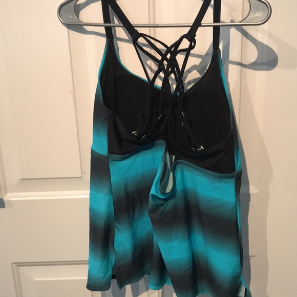 Tankini with built in bra and adjustable straps - Picture 2 of 3
